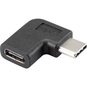 Renkforce USB 3.2 Gen 2 (USB 3.1 Gen 2) Adapter [1x USB-C stekker - 1x USB-C bus] 90° haaks naar rechts