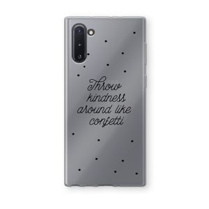 Confetti: Samsung Galaxy Note 10 Transparant Hoesje