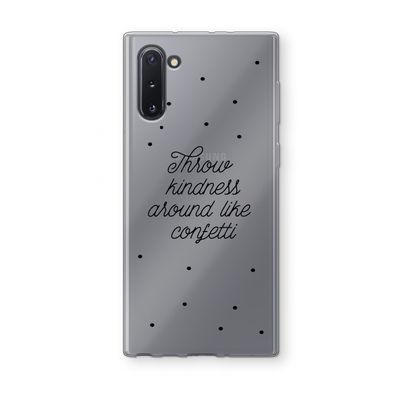Confetti: Samsung Galaxy Note 10 Transparant Hoesje