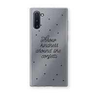Confetti: Samsung Galaxy Note 10 Transparant Hoesje