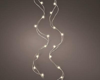 Microled kerstverlichting warm wit 60 lamps