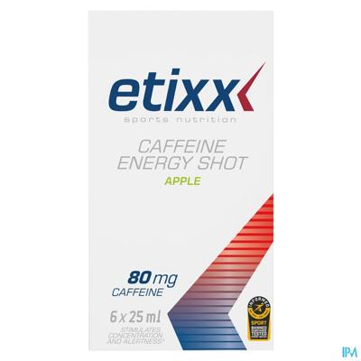 Etixx Cafeine Energy Shot Apple 80mg Cafeine 6x25ml