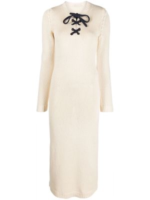 ZIMMERMANN robe High Tide à détail de laçage - Tons neutres