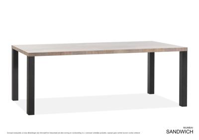 Sandwich eetkamertafel 190x90