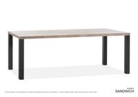 Sandwich eetkamertafel 190x90