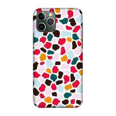 Colored Giraffe: Volledig geprint iPhone 11 Pro Hoesje