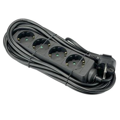 TCD RA 4V 5m snoer zwart - 6872406