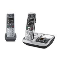 Gigaset E560A duo - draadloze senioren huis telefoon met antwoordapparaat - zilver - thumbnail