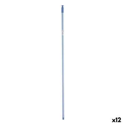Bezemsteel Blauw Metaal 2,3 x 130 x 2,3 cm Strepen (12 Stuks)