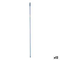 Bezemsteel Blauw Metaal 2,3 x 130 x 2,3 cm Strepen (12 Stuks)