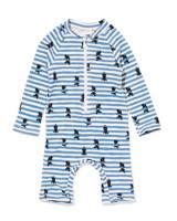 HEMA Takkie babyzwempak UPF40+ strepen blauw (blauw)