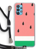 Watermeloen: Samsung Galaxy A32 4G Transparant Hoesje met koord