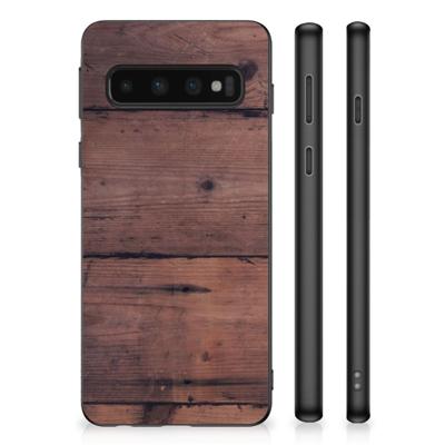 Samsung Galaxy S10 Grip Case Old Wood