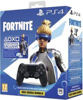PS4 Sony Wireless Dualshock PS4 Controller V2 (Zwart) + Fortnite Neo Versa Voucher