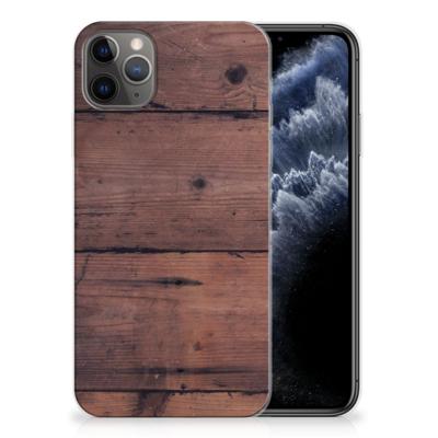 Apple iPhone 11 Pro Max | Bumper Hoesje | Old Wood