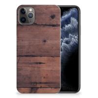 Apple iPhone 11 Pro Max | Bumper Hoesje | Old Wood