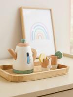 Set FSC® houten waterkoker hout