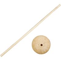Creativ Company Stok met voet, h: 30 cm, d 6,5 cm, gatgrootte 8 mm, 5 set/ 1 doos