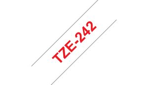 Labeltape Brother P-touch TZE-242 18mm rood op wit