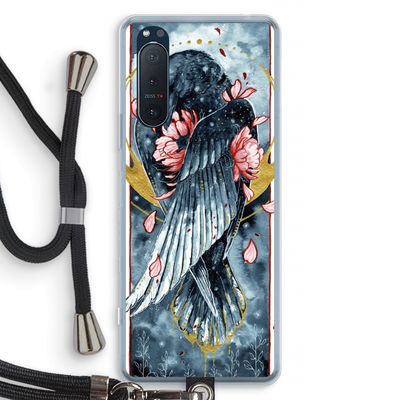 Golden Raven: Sony Xperia 5 II Transparant Hoesje met koord