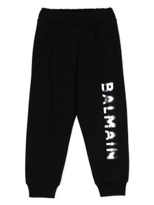 Balmain Kids pantalon de jogging à logo imprimé - Noir