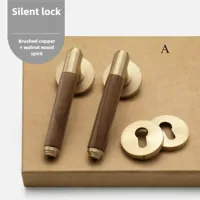Walnoir Retro Houten Deurslot Walnoir Retro Houten Deurslot