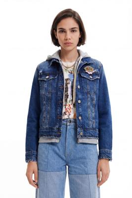 Spijkerjack met capuchon - BLUE - XS Spijkerjack met capuchon - BLUE - XS