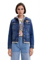 Spijkerjack met capuchon - BLUE - XS