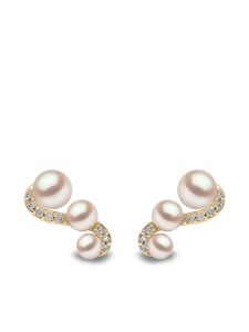 Yoko London boucles d'oreilles en or 18ct ornées de perles d'Akoya et diamants