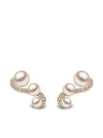 Yoko London boucles d'oreilles en or 18ct ornées de perles d'Akoya et diamants