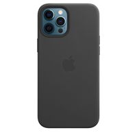 Apple origineel Leather MagSafe Case iPhone 12 Pro Max Black - MHKM3ZM/A