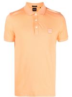 BOSS Poloshirt met logopatch - Oranje - thumbnail