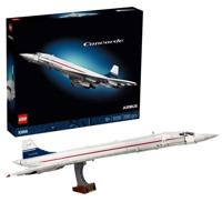 LEGO Icons Concorde, Vliegtuigmodelbouwset voor volwassenen, Vliegtuigvoertuigset met authentieke details en 3 modi