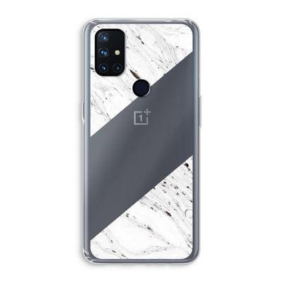 Biggest stripe: OnePlus Nord N10 5G Transparant Hoesje