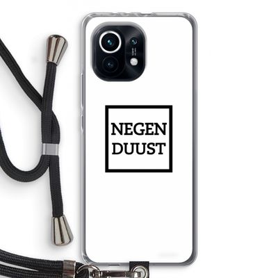 Negenduust vierkant: Xiaomi Mi 11 Transparant Hoesje met koord