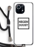 Negenduust vierkant: Xiaomi Mi 11 Transparant Hoesje met koord