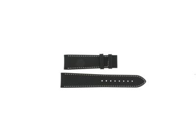 Horlogeband Tissot GENTLEMAN / T610044600 / T1274101605100A / T1274071605100A Leder Zwart 21mm