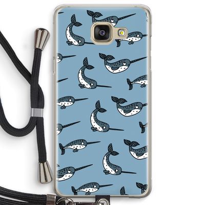 Narwhal: Samsung Galaxy A5 (2016) Transparant Hoesje met koord