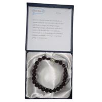 Halfedelstenen Armband in Geschenkdoos Granaat