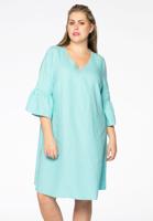 Yoek Dress frill sl. | Blauw | Maat 54/56 Yoek Dress frill sl. | Blauw | Maat 54/56