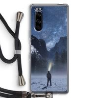 Wanderlust: Sony Xperia 5 Transparant Hoesje met koord