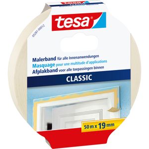 Schilderstape/maskeertape 19 mm x 50 m - Afplaktape