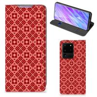 Samsung Galaxy S20 Ultra | Hoesje met Magneet | Batik Rood