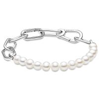 Pandora Me 599694C01 Armband Freshwater Cultured Pearl zilver 8,6 mm (2) 16 cm - thumbnail