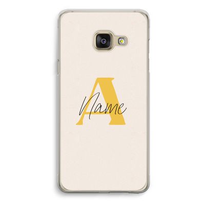 Amber Script: Samsung Galaxy A3 (2016) Transparant Hoesje