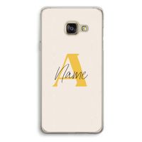 Amber Script: Samsung Galaxy A3 (2016) Transparant Hoesje
