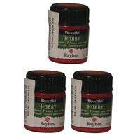 3x Wijnrode acrylverf/allesverf potjes 15 ml hobby/knutselen 3x Wijnrode acrylverf/allesverf potjes 15 ml hobby/knutselen