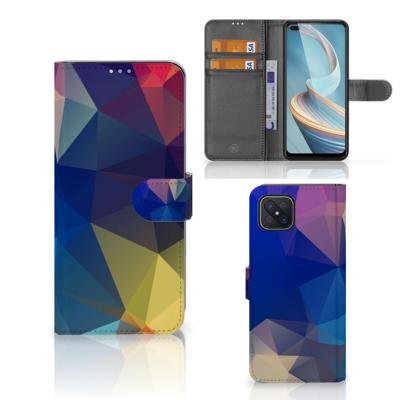 OPPO Reno4 Z | Book Case | Polygon Dark