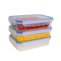 Cookinglife Vershoudbakje Clip & Fresh 1.4 Liter - 23 x 16.5 x 6.5 cm - 3 Stuks