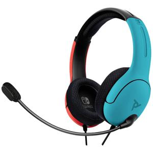 PDP 500-162-EU-BLRD Gamen Over Ear headset Kabel Stereo Blauw, Rood (geëloxeerd) Ruisonderdrukking (microfoon), Noise Cancelling Microfoon uitschakelbaar (mute)